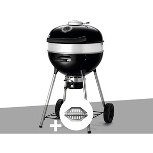 Barbecue à charbon charcoal kettle pro 57 cm + lot de 2 paniers à charbon - napo