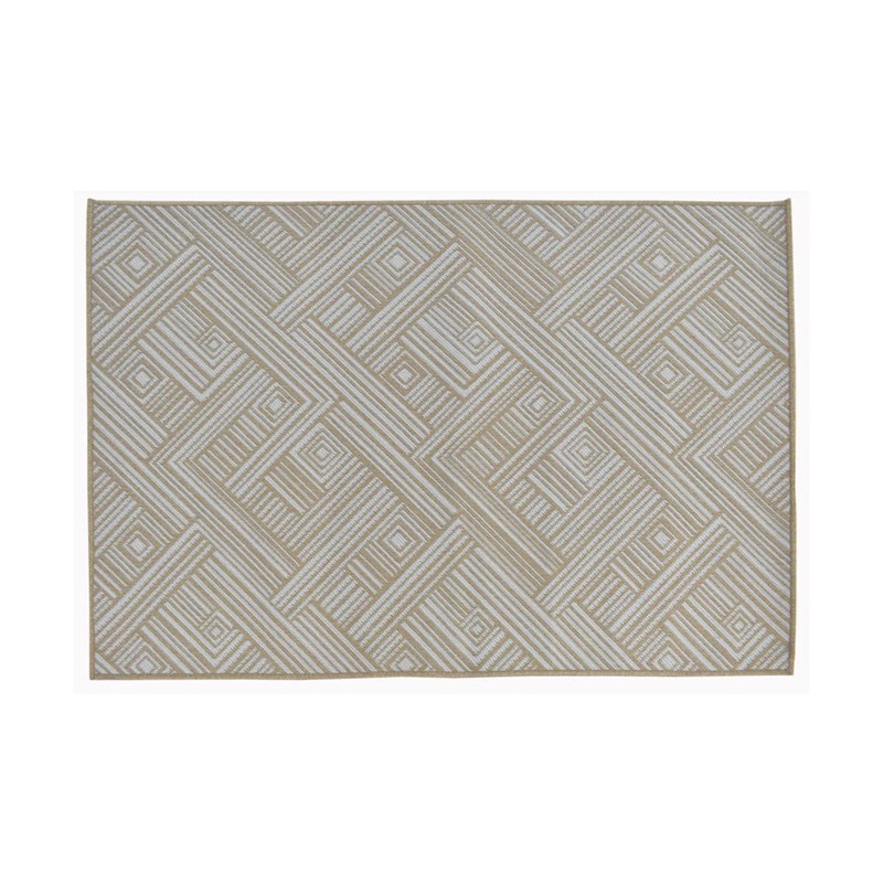 Tapis extérieur rectangulaire chicago 115 x 180 cm en laine synthétique - jardil