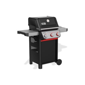 Barbecue à gaz spirit e-325 + set d'accessoires clipsables weber works + bac et