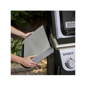 Barbecue à gaz spirit e-325 + set d'accessoires clipsables weber works + bac et