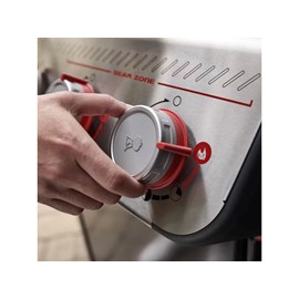 Barbecue à gaz spirit e-335 + set d'accessoires clipsables weber works + kit de