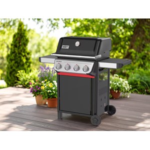 Barbecue à gaz spirit e-410 + set d'accessoires clipsables weber works + kit de
