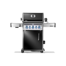Barbecue à gaz rogue pro-s noir 3 brûleurs + 1 sizzle zone + 1 brûleur arriére -