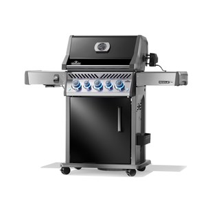 Barbecue à gaz rogue pro-s noir 3 brûleurs + 1 sizzle zone + 1 brûleur arriére -