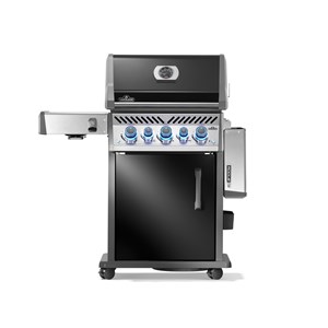 Barbecue à gaz rogue pro-s noir 3 brûleurs + 1 sizzle zone + 1 brûleur arriére -