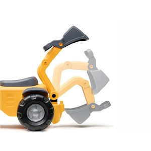 Porteur chantier marcel avec pelle frontal, excavatrice et remorque 1 à 3 ans -