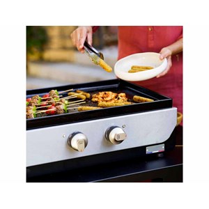 Plancha original gaz 260 duo + kit 3 spatules + housse de protection - le marqui
