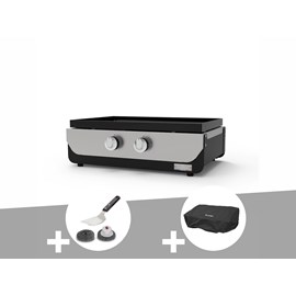 Plancha original gaz 260 duo + kit de nettoyage + housse de protection - le marq
