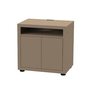 Meuble cuisine extérieur taupe pour cuisson avec tablette 80 x 55 cm - le marqui