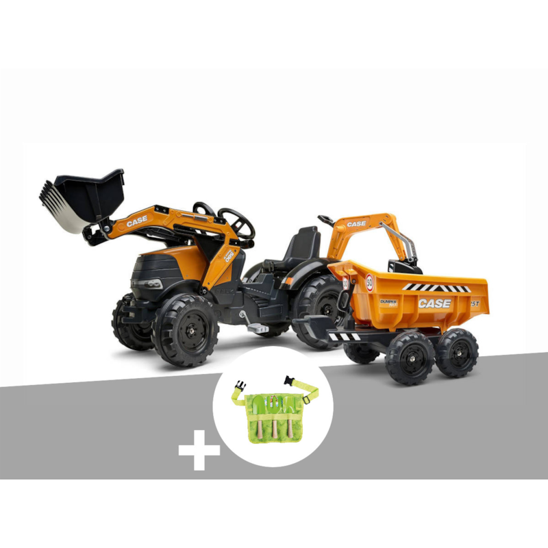 Tractopelle à pédales case ih construction avec excavatrice et selle pivotante 3