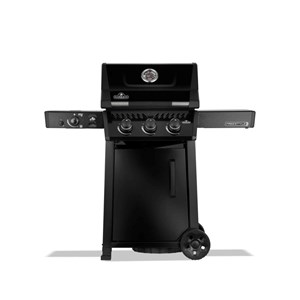 Barbecue gaz freestyle 365 noir pro 3 brûleurs + 1 bruleur sizzle zone avec port