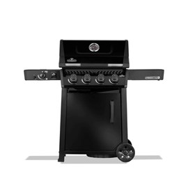 Barbecue gaz freestyle 425 noir pro 4 brûleurs + 1 sizzle zone, avec porte et br