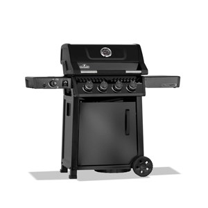 Barbecue gaz freestyle 425 noir pro 4 brûleurs + 1 sizzle zone, avec porte et br