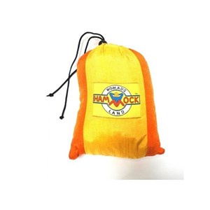Hamac voyage double jaune