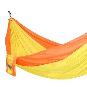 Hamac voyage double jaune
