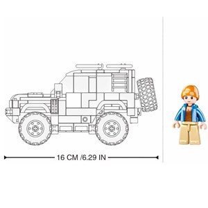 Model bricks - suv d'attaque anglais