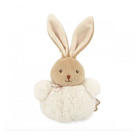 Pompon lapin crème - 10 cm