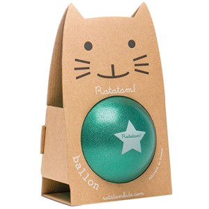 Ballon paillettes vert (22 cm)