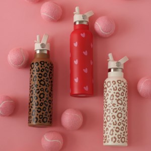 Gourde isotherme léopard marron (600 ml)