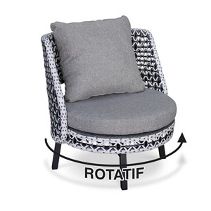 Salon de jardin 4 places en aluminium