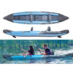 Kit kayak gonflable 2 places roatan avec rames et gonfleur - zray