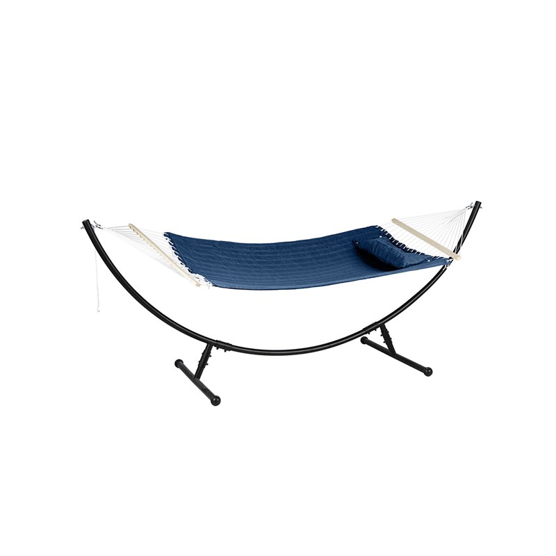 Toile de hamac matelassé bleu indigo akio - hespéride