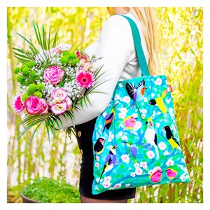 Tote bag  bleu clair