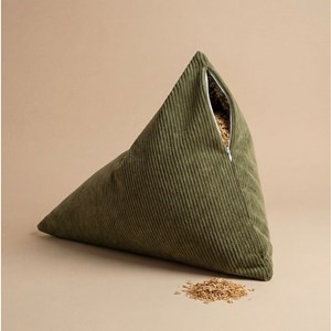 Berlingot - coussin méditation vert kaki