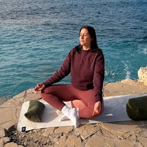 Oreiller de  yoga vert kaki