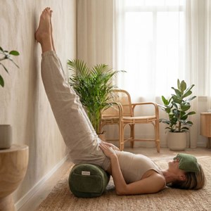 Bolster - coussin de yoga vert kaki