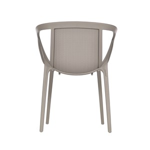 Fauteuil de jardin empilable en polypropylène renforcé