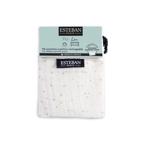 Pochette à parfum rechargeable pur lin