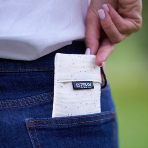 Pochette à parfum rechargeable pur lin