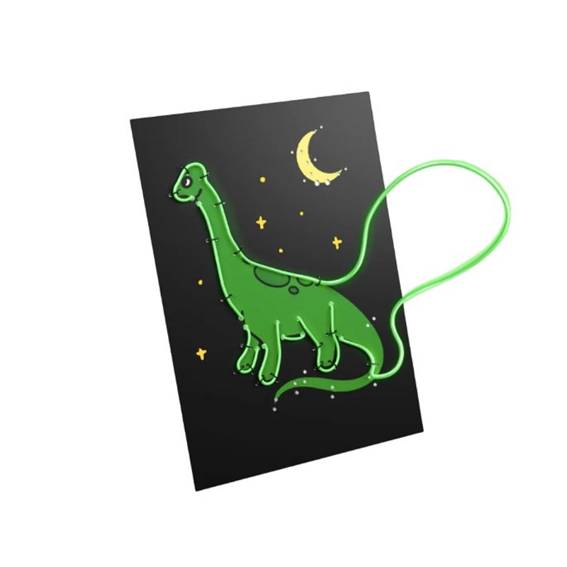 Kidyneon kit de décoration murale lumineuse &nbsp;dinosaure&nbsp;