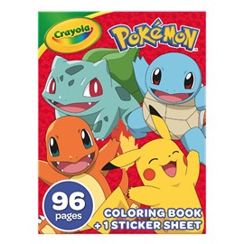 Cahier de coloriage et stickers pokemon