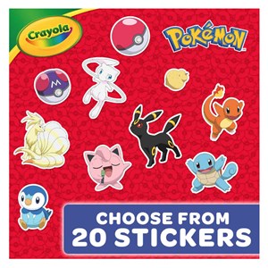 Cahier de coloriage et stickers pokemon