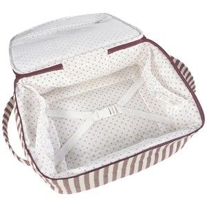 Valise de maternité cherry rayé