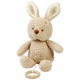 Peluche musicale teddy lapin beige (22 cm)
