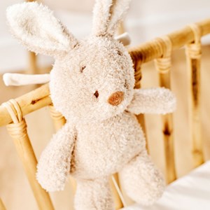 Peluche musicale teddy lapin beige (22 cm)