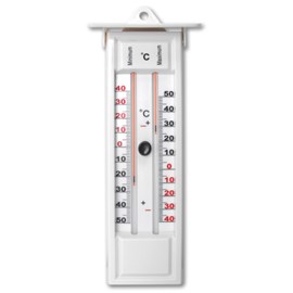 Thermomètre mini-maxi blanc