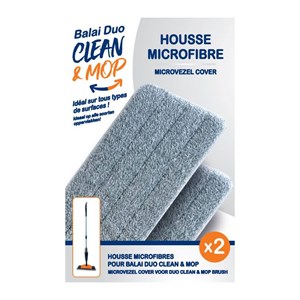 Recharge - balai brosse tête rectangulaire – teleshopping – balai duo mop cleane