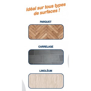 Recharge - balai brosse tête rectangulaire – teleshopping – balai duo mop cleane