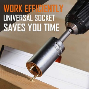 Clé à cliquet et douille universelle - permet de visser et dévisser tous types d