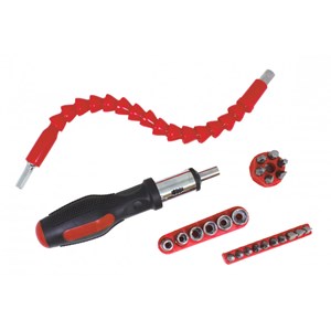 Coffret bricolage - flexi driver - rouge - adulte - accessoire - flexible - ergo