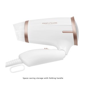 Sèche-cheveux pliable 1400w proficare blanc pc-ht 3009 blanc