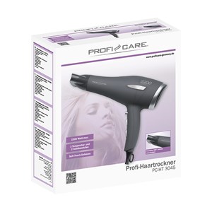 Sèche-cheveux professionnel de 2200w proficare pc-ht 3045 anthracite