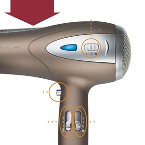 Sèche-cheveux professionnel 2200w marron proficare pc-htd3113-marron