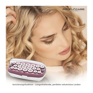 Bigoudis chauffants  blanc et bordeaux proficare pc-lw 3028