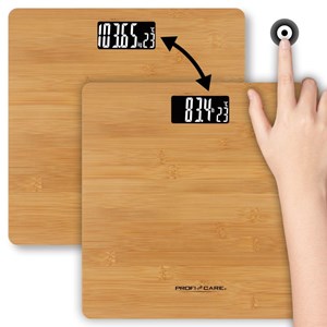Pèse personne électronique bambus proficare pc-pw3103-bambus