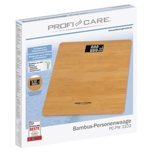 Pèse personne électronique bambus proficare pc-pw3103-bambus